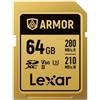 Lexar 64GB ARMOR GOLD UHS-II SDXC Memory Card IP68 R280/W210 (V60)