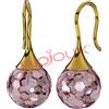 BJT322 ORECCHINI CARMEN ROSA GOLD PLATED