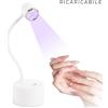 TUTTOPERLESTETICA Mini Lampada LED UV Touch Ricaricabile per Ricostruzione Unghie
