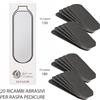 XANITALIA 20 Ricambi Abrasivi Adesivi per Raspa Pedicure Professionale per MOD. TT1200 - Grana 150 e 180