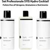 Set Professionale SYIS Hydro Cocktail 3x500 ml per Pulizia Viso all'Idrogeno, Idratazione e Nutrimento della Pelle
