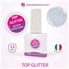 TUTTOPERLESTETICA Top Coat Glitter no wipe extra gloss Lucida e Ripara da 12 ML - Hema e TPO Free