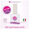 TUTTOPERLESTETICA Top Coat Rosa Latte no wipe extra gloss Lucida e Ripara da 12 ML - Hema e TPO Free