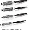 Spazzola Termica Sottile Professionale MICRO SALONXPRO - Precisione, Controllo e Styling di Dettaglio 19 mm