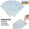 Stereinox Buste Autosigillanti per Sterilizzazione STEREINOX made in Germany Confezione da 200 Pezzi 9 x 26 cm