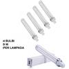 TUTTOPERLESTETICA 4 Bulbi per lampada manicure UV bulbo da 9 W