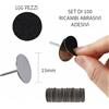Tuttoperlestetica 100 Ricambi Abrasivi Adesivi per Punta Fresa a Disco 15 mm