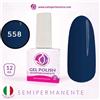 TUTTOPERLESTETICA Semipermanente colore blu cobalto N 558 da 12 ML - Hema e TPO Free