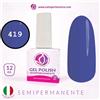 Tuttoperlestetica Semipermanente colore azzurro N 419 da 12 ML - Hema e TPO Free