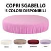 TUTTOPERLESTETICA Fodera copri Sgabello in Cotone Spugna di Alta Qualità con Elastico BEIGE
