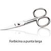 XANITALIA Forbicina a punta larga in acciaio inox per manicure e pedicure