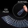 TUTTOPERLESTETICA 120 PUNTE PER ACRYGEL - FORMA A MANDORLA PUNTA STRETTA