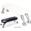 TUTTOPERLESTETICA Poggiamano poggiamani largo 40 cm alto manicure per estetista centri estetici nail art ricostruzione unghie Bianco