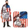 MANTELLA DA TAGLIO UOMO IN POLIESTERE IDROREPELLENTE CON 6 BOTTONI MOD.STARS&STRIPS