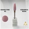 Punta in Ceramica Rosa Extra sottile Universale per Fresa Manicure e Ricostruzione Unghie