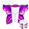 TUTTOPERLESTETICA 500 Cartine a Farfalla pink fucsia per allungamento unghie ricostruzione Nail form nail art