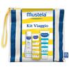 LAB.EXPANSCIENCE ITALIA Srl Mustela Kit Viaggio Bambino con Detergente 100 ml, Solare SPF50+ 40 ml e Doposole 100 ml