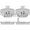BREMSI Kit pastiglie freno, Freno a disco BREMSI BP2881