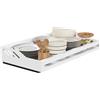 Yawinhe Cassetto Telescopico,39-60cm Cassetto Estraibile per Cucina,Bianco | Slide Out Drawers;Organizer Estraibili Regolabili in Larghezza; Installazione Senza Foratura né Chiodi