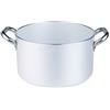 Baldassare Agnelli Pentole Agnelli ALMA10432, Casseruola Alta in Alluminio con 2 Maniglie in Acciaio, Alluminio Professionale 3mm, Diametro 32 cm