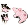Flamingo Giochi per cani - Kardi maiale rosa - Peluche a doppio strato - Velluto a coste - Squeaker - 10 x 24 x 16,2 cm