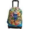 Tinta Unita Trolley Zaino Scuola Dream Cross,Stumble Guys Lime Sganciabile NUOVE RUOTE SALI SCALE con carrello amovibile TINTAUNITA Pool Over