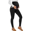 CheChury Legging Premaman Donna Invernali Leggings Termici Lunghi Pantaloni Gravidanza Collant Pesanti Elasticizzato e Comodo Leggins Premaman a Vita Alta Basic Pantaloni Gravidanza Tasche la casa