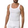 MaRe Bipack 2 Pezzi Canottiera Uomo Spalla Stretta in Cotone a Costina, Vogatore Intimo Bianco Fresco Traspirante Made in Italy, Art. 3221