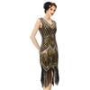 BABEYOND 1920s Abito con Frange e Paillettes Il Grande Gatsby Vestiti Donna Anni '20