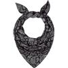 GOT Sports Blackplsycoolbana01 - Bandana da donna, motivo cachemire, taglia unica, Motivo cachemire nero, Taglia unica