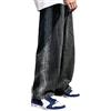 Luadnysin Baggy Jeans Uomo Jeans Baggy Uomo Balloon Pantaloni Strappati Larghi Invernali Velluto Moto Impermeabili Pantalone Uomini Streetwear A Zampa Foderati Imbottiti Xxl Tuta Blue Oversize Y2K Flared Drip