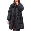 Luadnysin Parka Invernale Donna Piumino Donna Giacche Giacca Pesante Giaccone Piumino Leggero Cappotto Nero Giubbotto Termico Brugi Giacca Lungo Parka Imbottito Lunga Impermeabile Taglie forti Cappotti Da