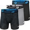 New Balance Men's 6 Boxer Brief Fly Front with Pouch, 3-Pack of 6 Inch Tagless Underwear