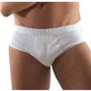 ROSSOPORPORA, Set da 6 Paia di Slip Uomo in Cotone con Elastico Interno Modello Roby. Bianco 4/M
