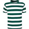 COSAVOROCK T-Shirt Uomo a Righe in Cotone a Manica Corta Girocollo