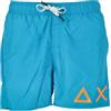 SUN68 SUN 68 AX Costume Boxer Uomo H19102 Blue Fluo Beachwear (S)