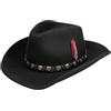Stetson Hackberry Westernhut Stile Cowboy Cappello in Feltro di Lana Asahi Guard® Fascia in Pelle Uomo Estate Inverno