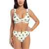 Kfjghhl Bikini da donna Avocado Set Triangolo Bikini Costume Da Bagno Gamba Alta Due Pezzi Costumi Da Bagno Ragazza Spiaggi, Nero , M