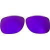 Wetnenss Lenti di ricambio per occhiali da sole Rayban Justin RB4165 (54 mm) polarizzate, spessore 1,5 mm, prevenzione del sale, resistenti agli oli (rosso scuro) (rosso scuro), viola., 53.5*44mm
