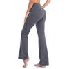 Generico Leggings Donna Larghi Fitness Svasati con Tasche Yoga Pantaloni Sportivi Vita Alta Dritti per Yoga Pilates Pantaloni a Gamba Svasata Leggings Yoga Sportivi per Palestra e attività Fisica