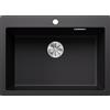 Blanco Lavello a una vasca PLEON 8 Platinum 5525957 finitura nero da 70x51 cm - Sopratop