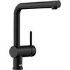 Blanco Miscelatore monocomando con doccetta estraibile LINUS-S ECO-FLOW 1528153 finitura nero opaco