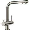Blanco Miscelatore a 3 vie con doppio comando e doccetta estraibile FONTAS-S II 1527715 finitura platinum
