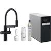Blanco Miscelatore semi-professionale a doppio comando DRINK.SODA EVOL-S PRO 1526633 finitura Total Black