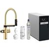 Blanco Miscelatore semi-professionale a doppio comando DRINK.SODA EVOL-S PRO 1527427 finitura Satin Gold