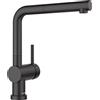 Blanco Miscelatore monocomando con doccetta estraibile LINUS-S-F 1527523 finitura nero opaco