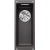 Blanco Lavello a una vasca SUBLINE 160-U Total Black 2523397 finitura grigio roccia da 19x46 cm - Sottotop