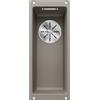 Blanco Lavello a una vasca SUBLINE 160-U Total Black 2523403 finitura tartufo da 19x46 cm - Sottotop