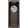 Blanco Lavello a una vasca SUBLINE 160-U Total Black 2523405 finitura caffè da 19x46 cm - Sottotop