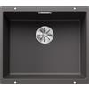 Blanco PRONTA CONSEGNA - Blanco Lavello a una vasca SUBLINE 500-U Total Black 2523433 finitura grigio roccia da 53x46 cm - Sottotop